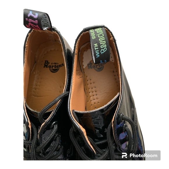 Dr Martens 1461 Quad Rainbow Platform Pride Shoes Ladies Size 9 - Picture 4 of 9